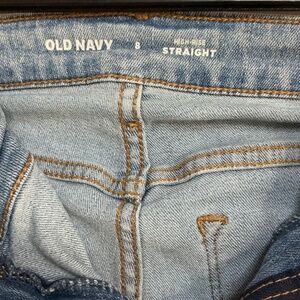 Women’s Old Navy high rise straight faded denim size 8